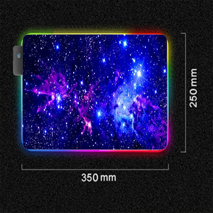 Blue Star Rgb Mouse Pad Gaming Accessories Office Large Mousepad Gamer..